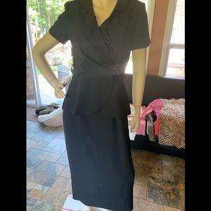 long button dress